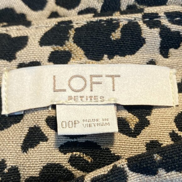 LOFT NWOT SZ SP Cheetah Animal Print Mini Skirt Retro Y2K Modern Party Timeless - Picture 4 of 7